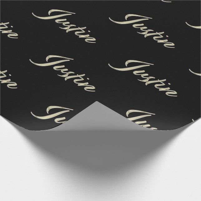 Justin Vorname Name edles Geschenkpapier Papier Presentpapper (Hörn)