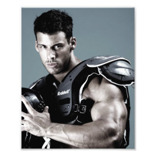 Justin Woltering Football Pose Photo - 8 x10 Fototryck