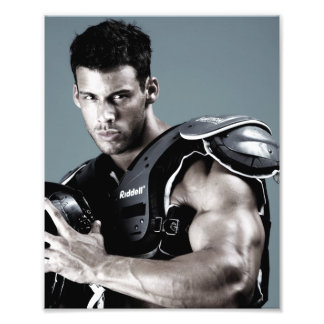Justin Woltering Football Pose Photo - 8 x10 Fototryck