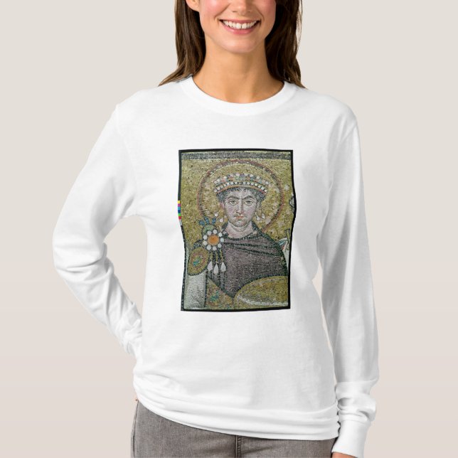 Justinian I c.547 ANNONS för kejsare T-shirt (Framsida)
