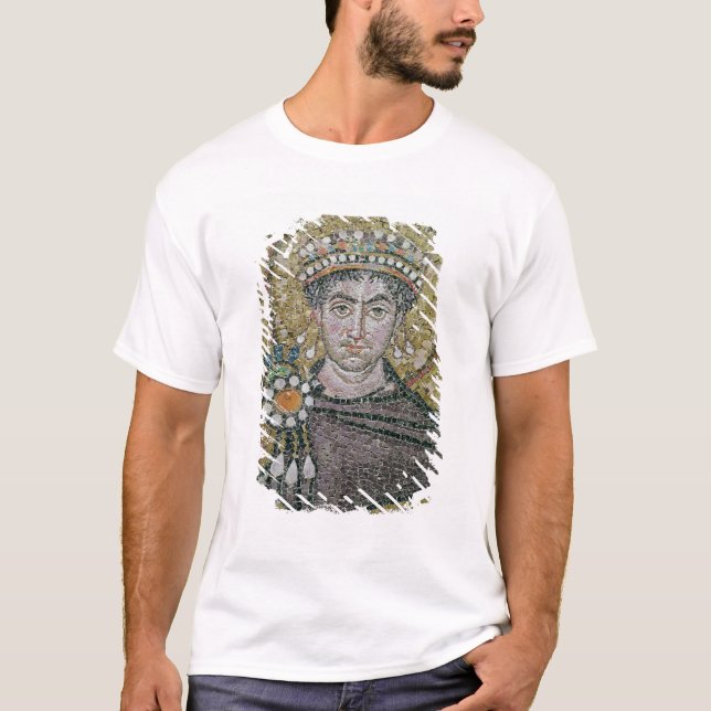 Justinian I c.547 ANNONS för kejsare T-shirt (Framsida)