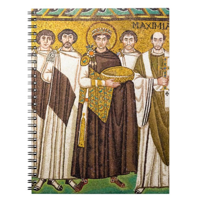 Justinianus den store romerske kejsare anteckningsbok (Framsidan)