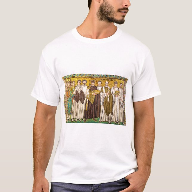 Justinianus den store romerske kejsare t shirt (Framsida)