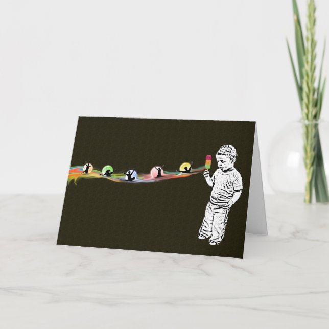 Justins Popsicleregnbågen noterar kortet Kort (Framsida)