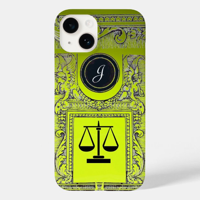 JUSTISBYRÅN, ATTORNEY Monogram Gult (Baksida)