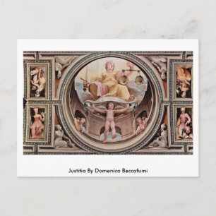 Justitia av Domenico Beccafumi Vykort