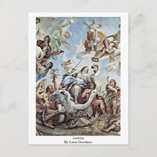 Justitia av Luca Giordano Vykort
