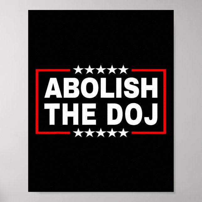 Justitiedepartementet (doj) Pro Trump Poster (Framsidan)