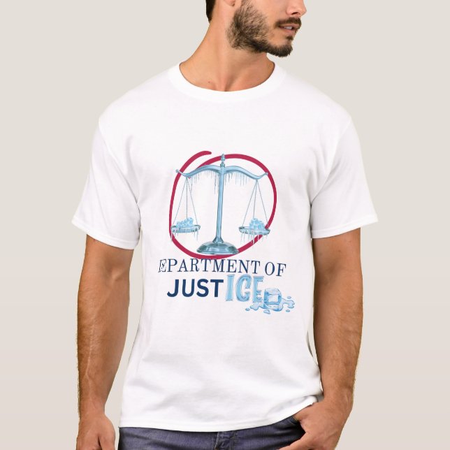 Justitiedepartementet ICE T-Shirt (Framsida)
