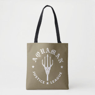 Justitieförbundet  Aquaman Retro Trident Emblem Tygkasse