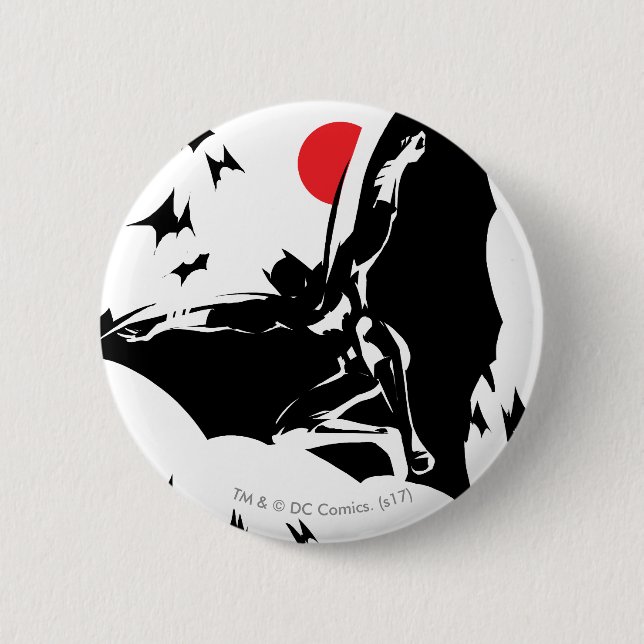 Justitieförbundet| Batman i Cloud of Fladdermöss P Knapp (Framsida)