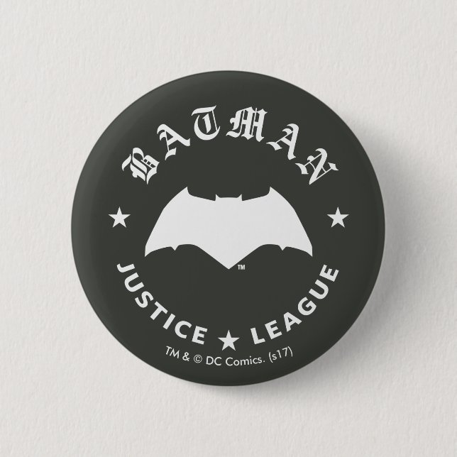 Justitieförbundet| Batman Retro Fladdermus Emblem Knapp (Framsida)
