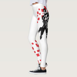 Justitieförbundet Cyborg Digital Noir Pop Art Leggings