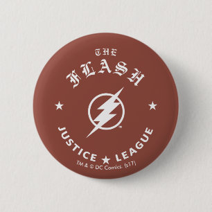 Justitieförbundet Flash Retro-blixtemblem Knapp