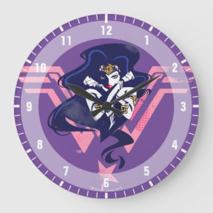 Justitieförbundet   kvinnor och symboler stor klocka