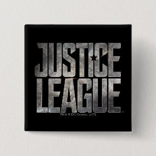 Justitieförbundet Metallisk Logotyp för Justice L Knapp
