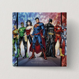 Justitieförbundet Ny 52 Justice League Line Up Knapp