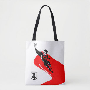 Justitieförbundet  Superman Flying Noir Pop Art. Tygkasse