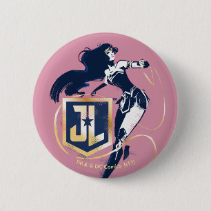 Justitieförbundet   Woman & JL Icon Popp Art Knapp