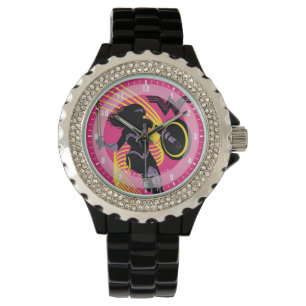Justitieförbundet Woman Silhouette-ikon Armbandsur