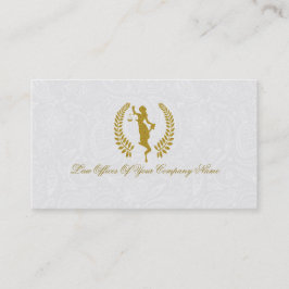 Justitiemärke för justitieminister i guld Dam Visitkort