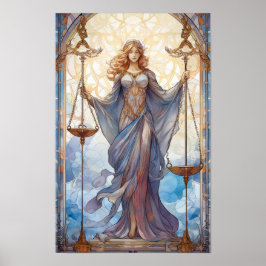 Justitiesekreterare: Symbolisera balans och styrka Poster