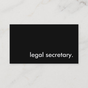 Justitiesekreterare. Visitkort