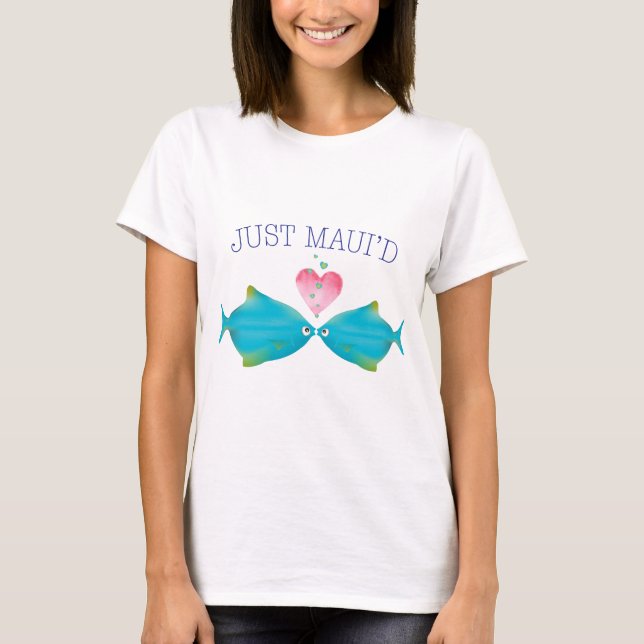 JustMauidBlueFish Maui'd Tee Shirt (Framsida)