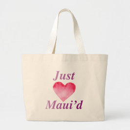JustMauidHeart precis Maui'd Jumbo Tygkasse