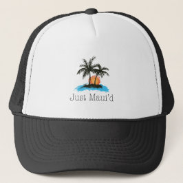 JustMauidTropical precis Maui'd Truckerkeps
