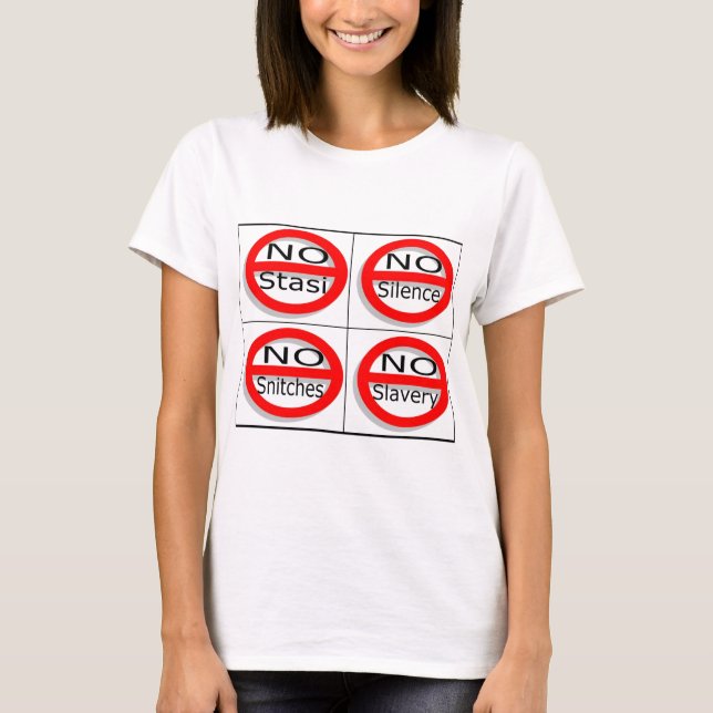 Justsayno T-shirt (Framsida)