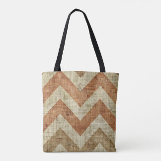 Jute Chevron Tote Bag Tygkasse