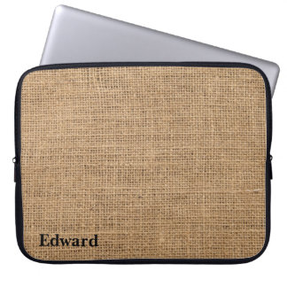 Jute Fabric Laptop Fodral