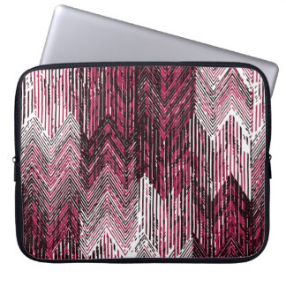 Jute Geometric Modern Print. Laptop Fodral