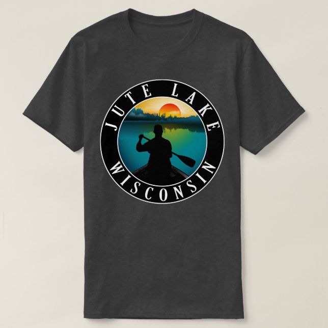 Jute Sjö Wisconsin Canoeing T Shirt (Design framsida)