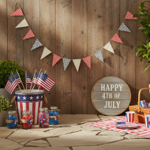 Jute stjärnor och ränder patriotisk