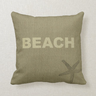 Jute, Tan, Stranddesignad Kuddslang Kudde