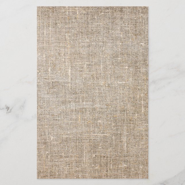 Jute Textile Brevpapper (Framsida)