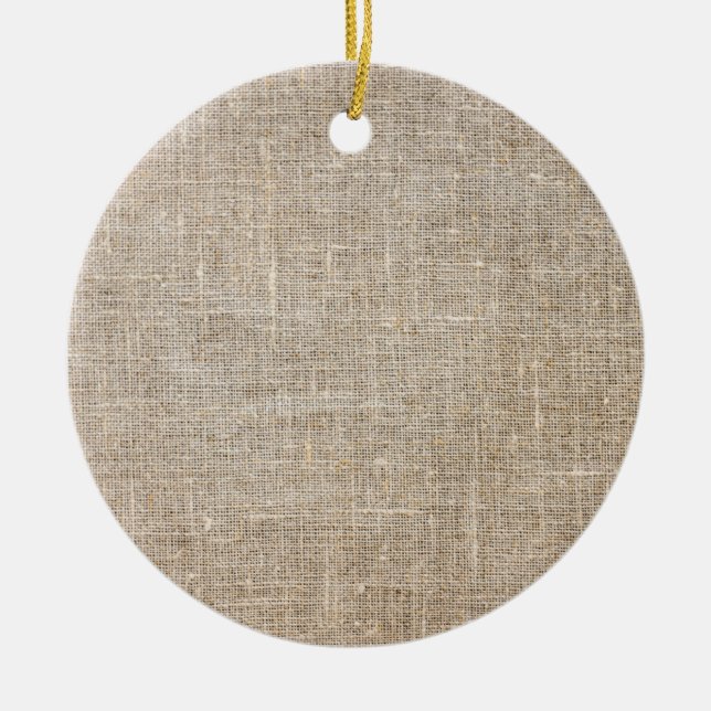 Jute Textile Julgransprydnad Keramik (Framsidan)