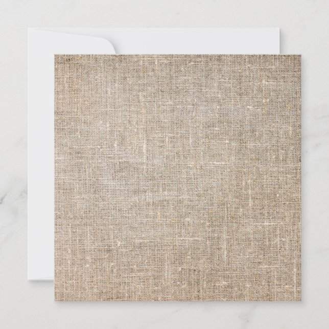 Jute Textile Kort (Framsida)
