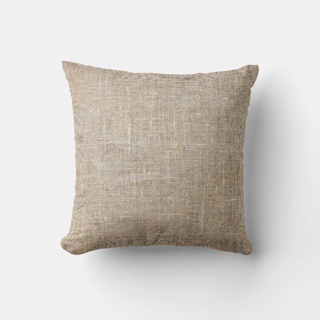 Jute Textile Kudde (Framsida)