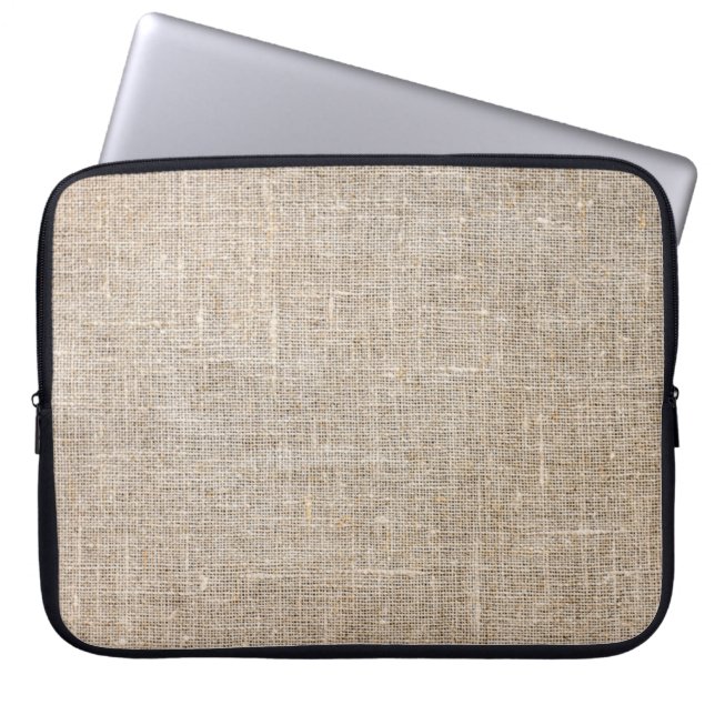 Jute Textile Laptop Fodral (Framsidan)