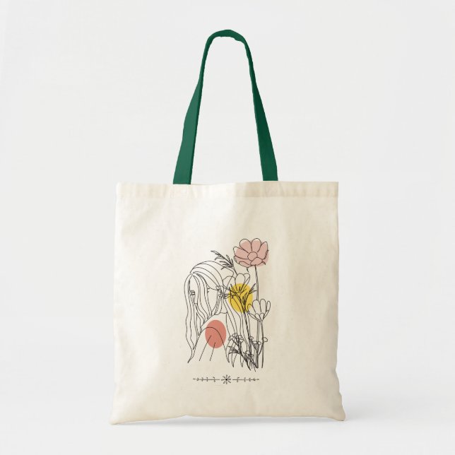 Jutetasche mit schicken Druck Tygkasse (Framsidan)