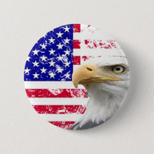 Jutta 4:e Independence day-örn amerikan-flagga Knapp