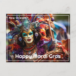 💚 💜 juvel Elegance: Mardi Gras Splendor Vykort