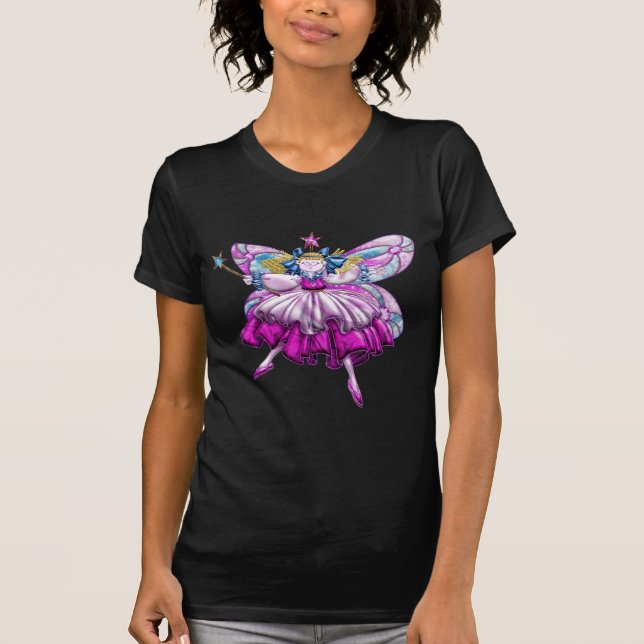 Juvel för Faux för nätt rosasockerplommon felik Tee Shirt (Framsida)