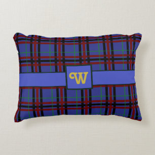 Juvel-tonad Plaid Kuddaccent Prydnadskudde