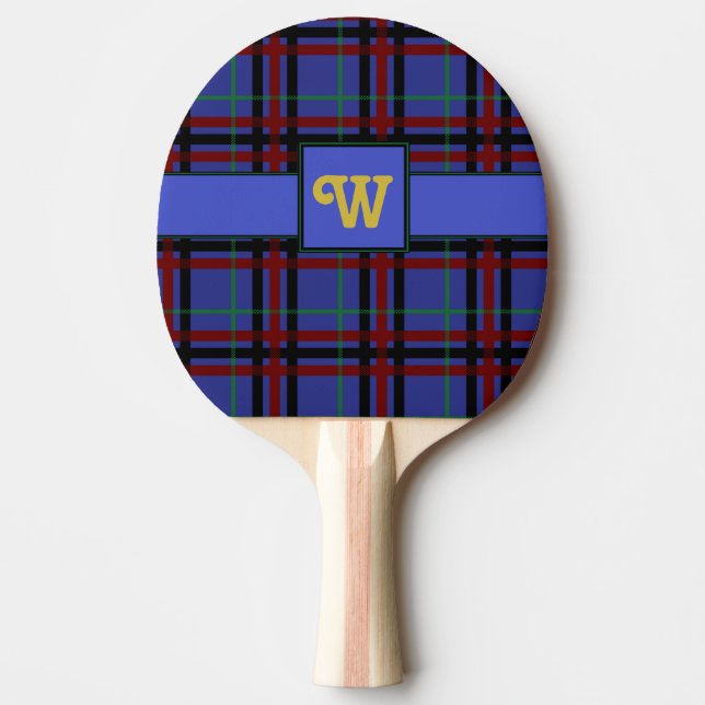 Juvel-tonad Plaid Ping Pong-paddle Pingisracket (Framsidan)