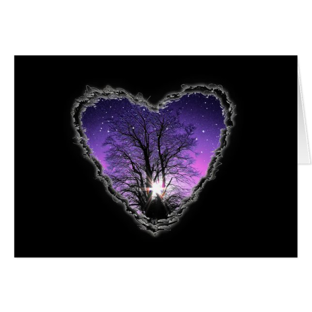 Juveler av kortet Himlar Valentine Romantik Kärlek Hälsningskort (Framsidan Horizontal)