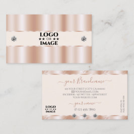 Juveler från Luxury Ro Guld Gnistra Lägg till Logo Visitkort